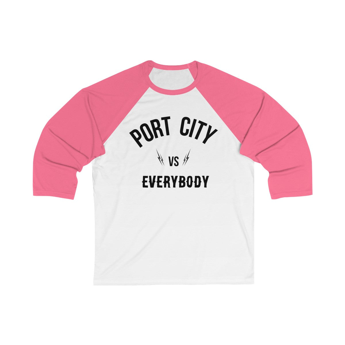 Port City vs EVERYBODY 3/4 Sleeve Baseball Tee