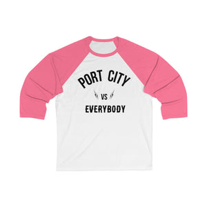 Port City vs EVERYBODY 3/4 Sleeve Baseball Tee