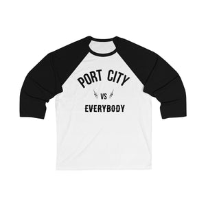 Port City vs EVERYBODY 3/4 Sleeve Baseball Tee