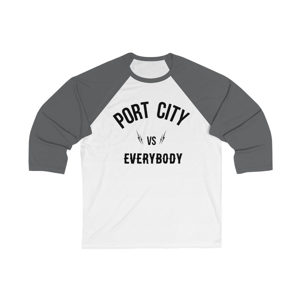 Port City vs EVERYBODY 3/4 Sleeve Baseball Tee