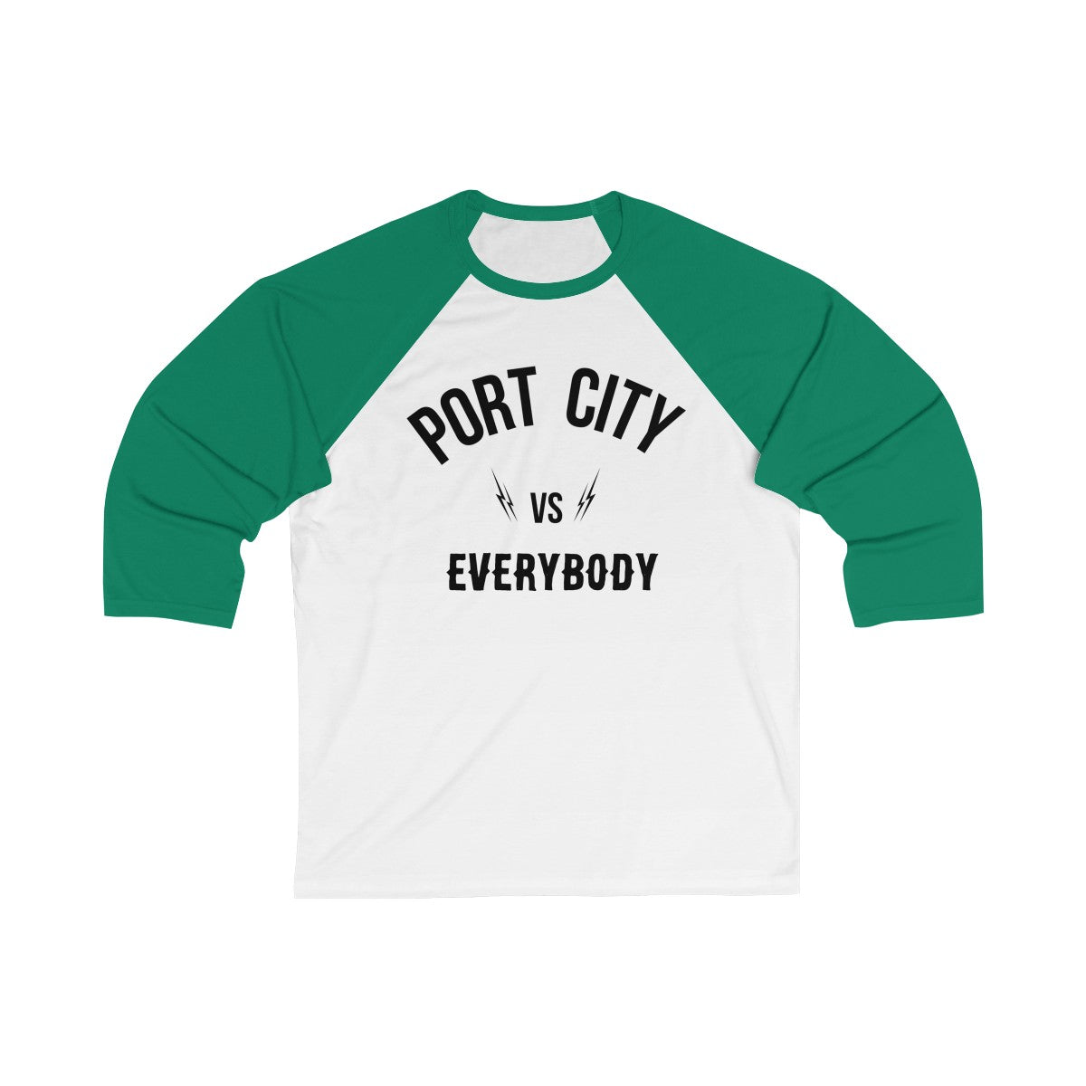 Port City vs EVERYBODY 3/4 Sleeve Baseball Tee