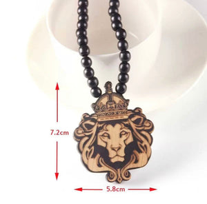 Lion King Wooden Carved Necklace *Now Available