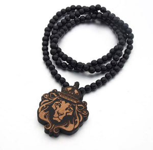 Lion King Wooden Carved Necklace *Now Available